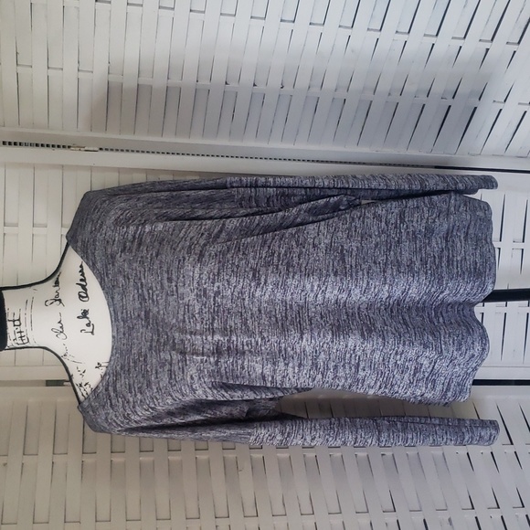Athleta gray long sleeve backless all sport everywhere top L - Picture 1 of 5